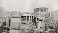 The Acropolis of Athens - Ancient Times Fine Art Print by Ken Welsh