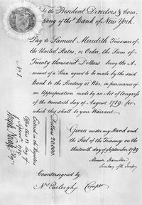 Hamilton Receipt Fine Art Print - Historic Document from 1789
