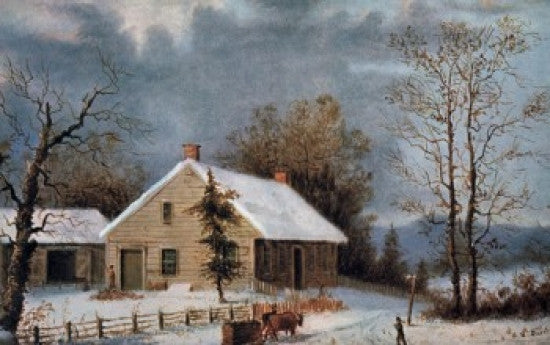 Winter Wood Fine Art Print by Currier & Ives