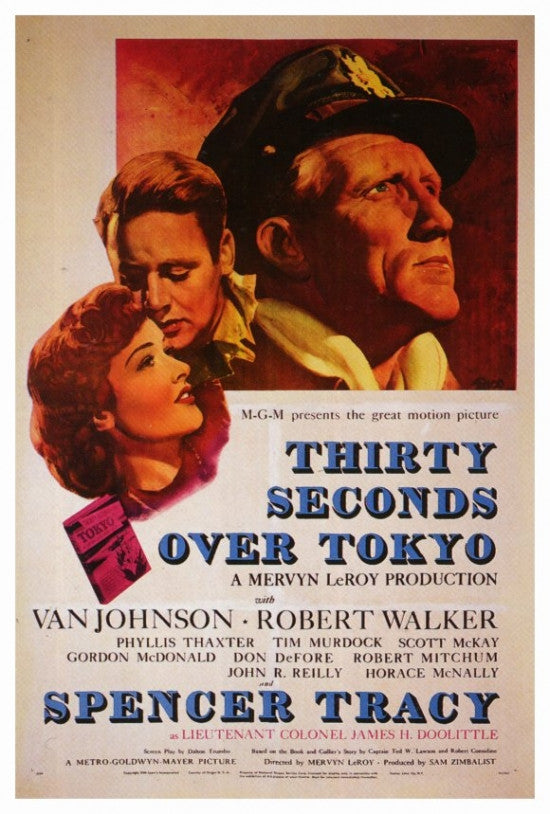 Thirty Seconds Over Tokyo Movie Poster Print (27x40)