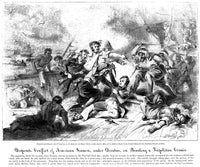 Desperate Conflict of American Seamen - Wood Engraving Print