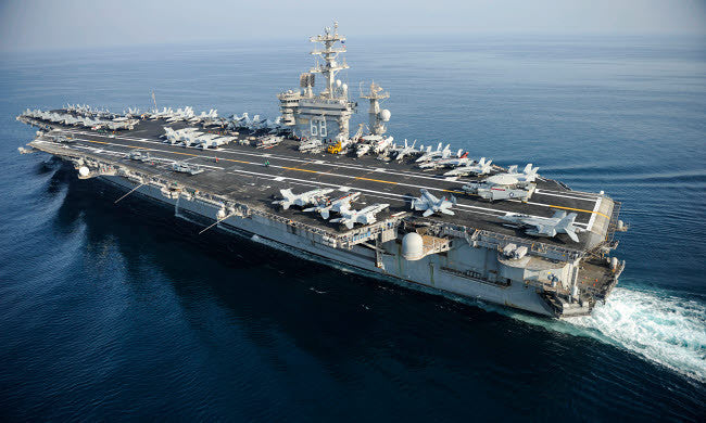 USS Nimitz Aircraft Carrier Poster Print by Stocktrek Images