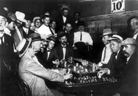 Reno Gambling Scene Fine Art Print - Observing Faro Game, 1910