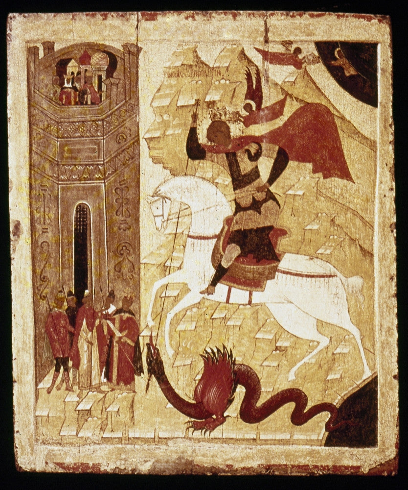Miracle of St. George and the Dragon Fine Art Print - Early 16th Century