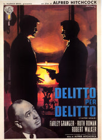 Strangers On A Train Movie Poster Fine Art Print - 1951 Italian Art
