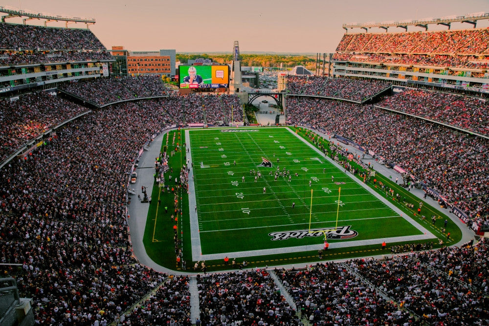 Elevated View of Gillette Stadium - New England Patriots Poster Print by Panoramic Images
