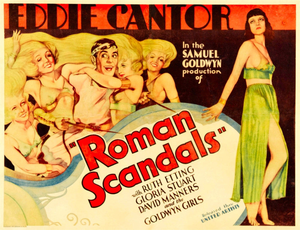 Roman Scandals Movie Poster Fine Art Print - 1933 Lobby Card