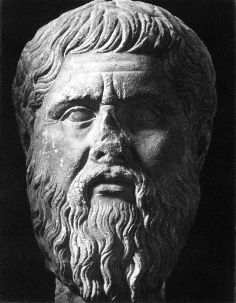 Plato Roman Marble Bust Fine Art Print by Granger Collection