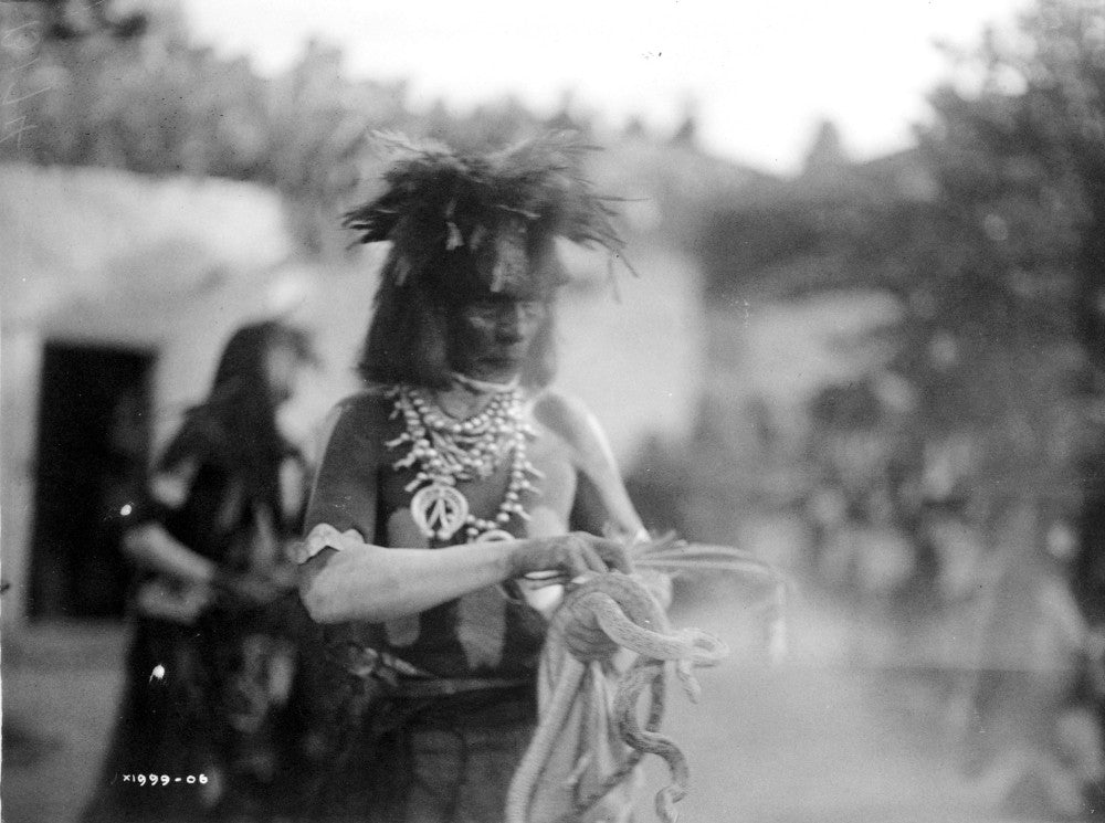 Hopi Snake Priest Photograph by Edward Curtis - Fine Art Print