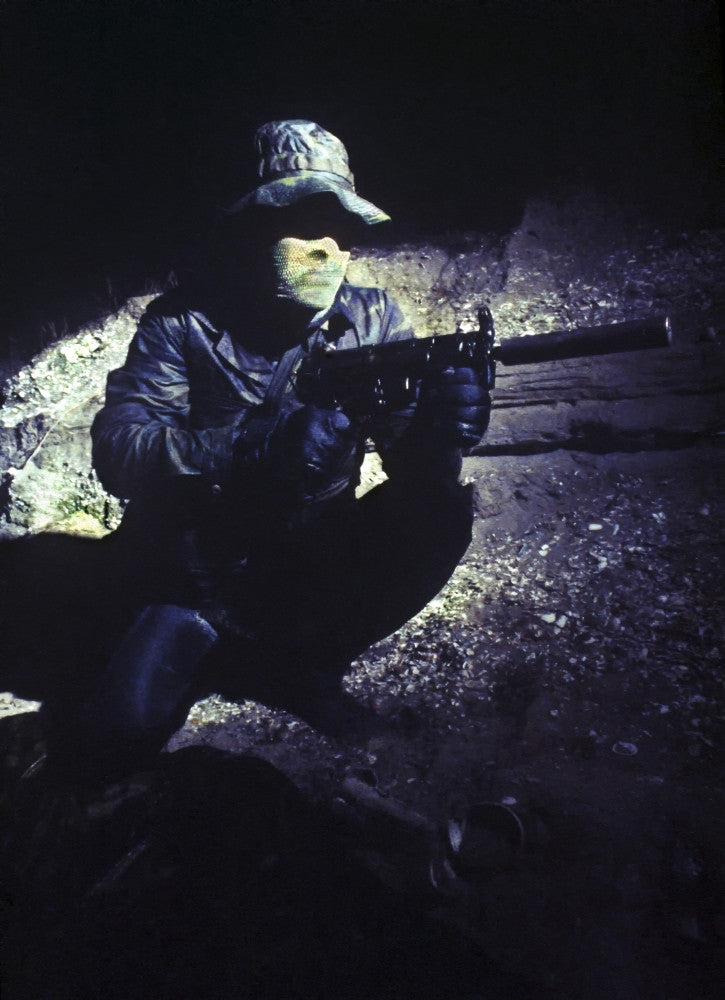 Navy SEAL Security Poster Print with MP5 Submachine Gun