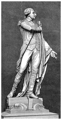 Marquis De Lafayette Statue Fine Art Print by Frederic-Auguste Bartholdi