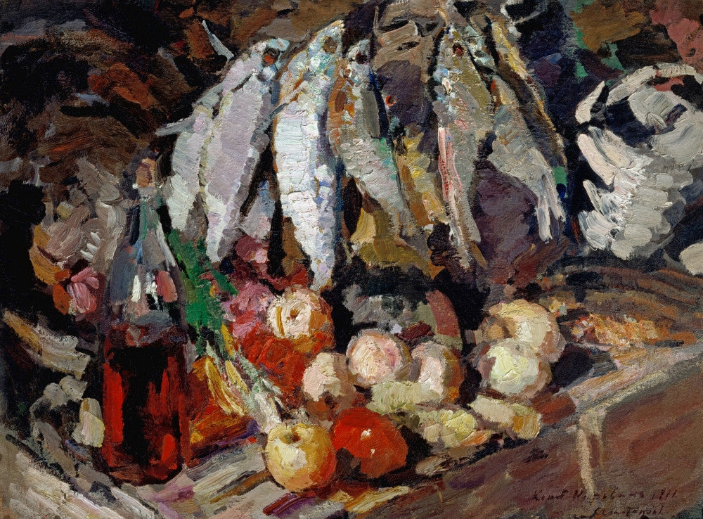 Fishes Fine Art Print by Konstantin Korovin - 1916