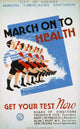March On To Health WPA Poster - Chicago Tuberculosis Sanitarium Print