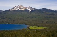 Diamond Lake and Mount Thielsen Fine Art Print by Robert L. Potts