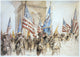 World War I Victory Parade Poster Print by Charles Fouqueray