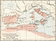 Map of Rome and Carthage - Second Punic War Fine Art Print by Ken Welsh