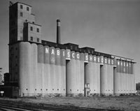 Grain Elevator in a Field Fine Art Print - Niagara Falls, NY