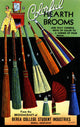 Broomcraft Colorful Hearth Brooms Advertising Poster Print by Curt Teich & Company