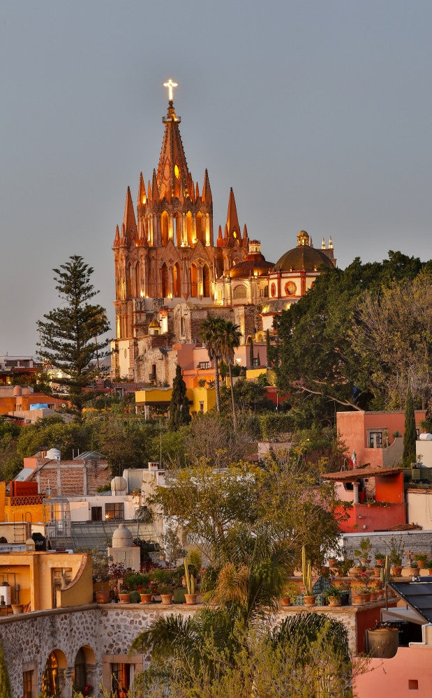 San Miguel De Allende Fine Art Print - Parroquia de San Miguel by Darrell Gulin