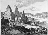 Egypt: Pyramids and Nile River Fine Art Print - 19th Century Engraving