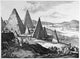 Egypt: Pyramids and Nile River Fine Art Print - 19th Century Engraving