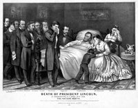 Death of Lincoln Fine Art Print - Currier & Ives Lithograph
