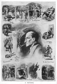 Sherlock Holmes Reverie Fine Art Print by Mary Evans Picture Library