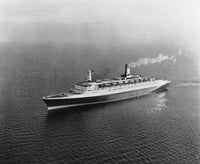 High Angle View of Queen Elizabeth II Cruise Ship Poster Print