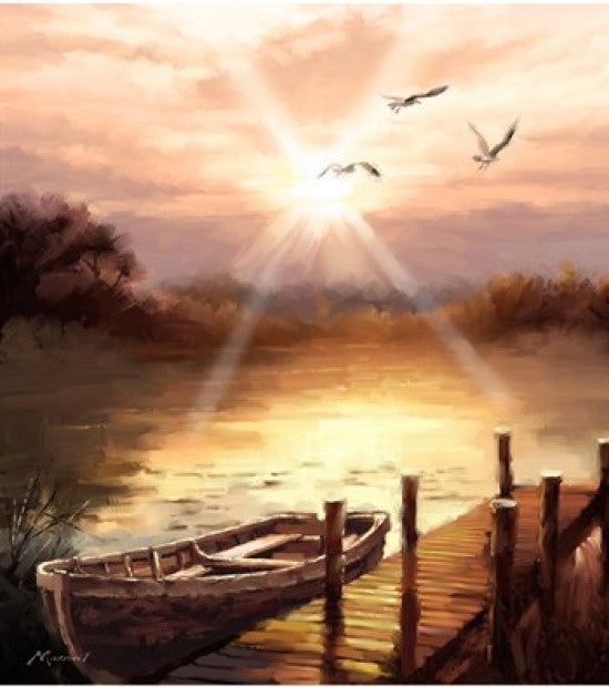 Evening Lake Fine Art Print by The Macneil Studio - 18x20