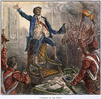 Burning of Washington D.C. 1814 Wood Engraving Poster Print by Granger