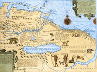 16th Century El Dorado and Amazon Map Fine Art Print by Science Source