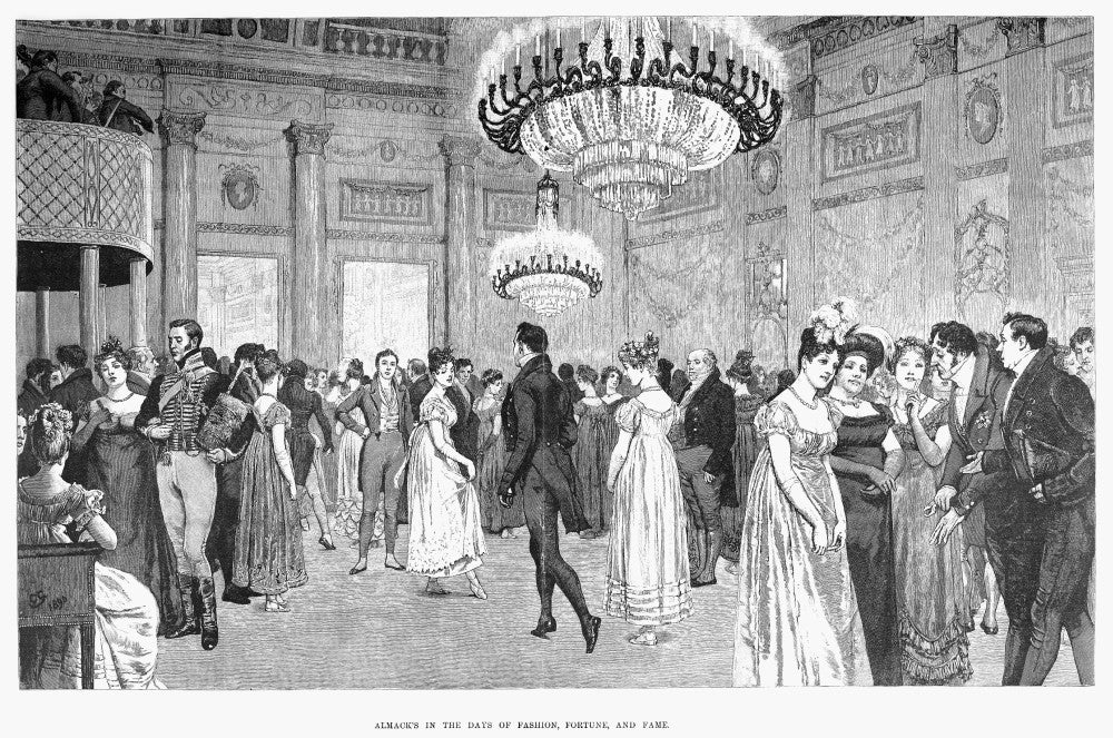 Almack's Club Fine Art Print - Regency Era Ballroom Scene