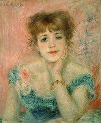 Portrait of Actress Jeanne Samary by Pierre-Auguste Renoir - Fine Art Print