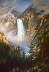 Yellowstone Falls Fine Art Print by Albert Bierstadt