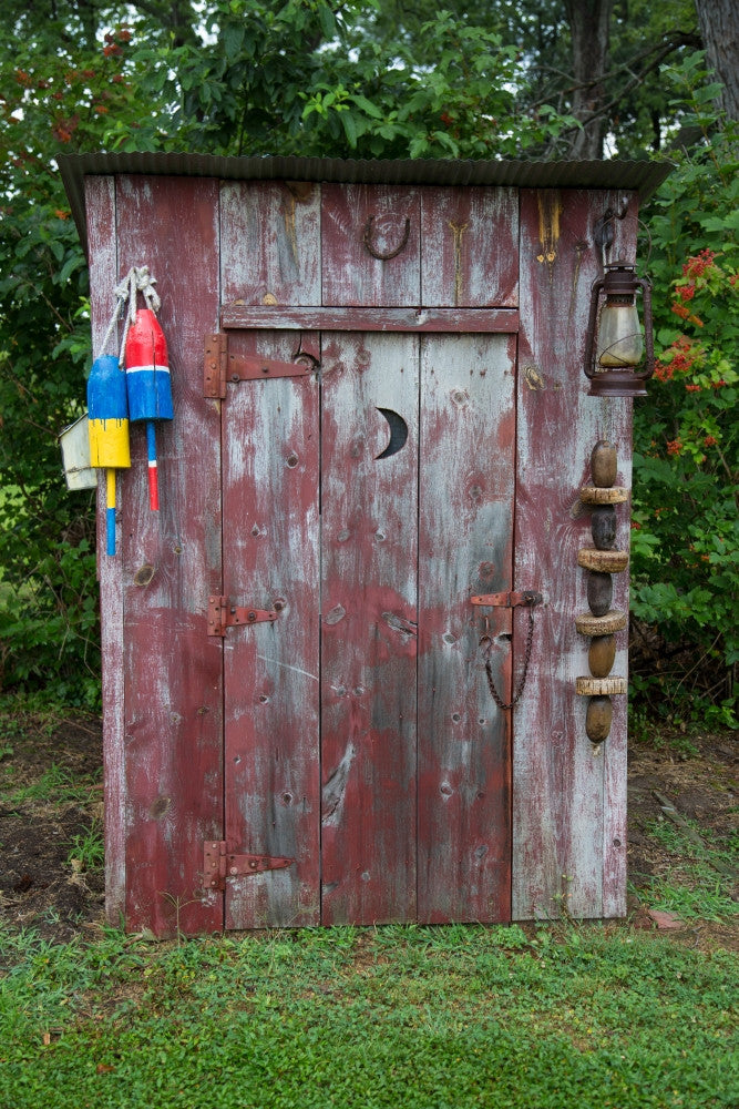 Outhouse Shed in a Garden Fine Art Print - Marion County, IL
