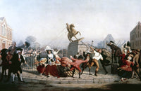 Pulling Down the King George III Statue Fine Art Print by William Walcutt