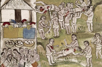 Warfare Among the P'Urhepecha Indians Fine Art Print - Early 16th Century