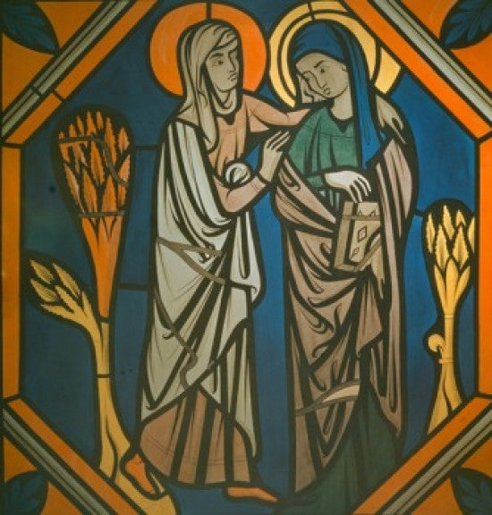 The Visitation Stained Glass Window Fine Art Print - 12th Century
