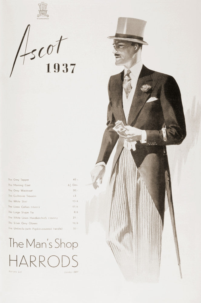Vintage 1937 Ascot Advertisement Fine Art Print by Hilary Jane Morgan