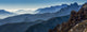 Panorama of Rugged Mountain Range Fine Art Print by Michael Interisano