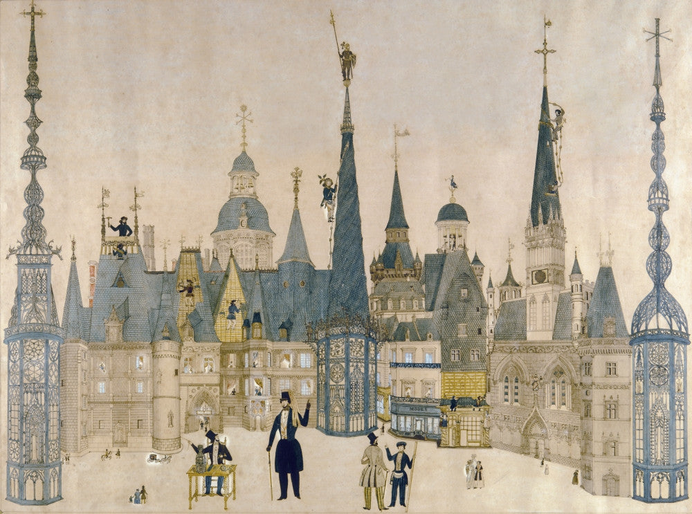 France: Roofing, 1848 Fine Art Print by Granger Collection