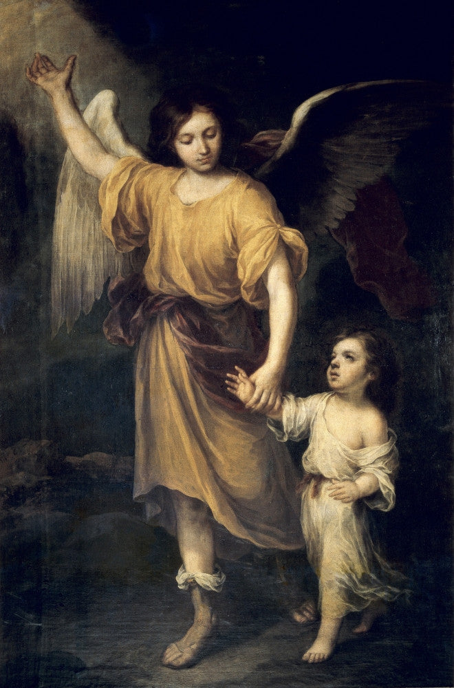 The Guardian Angel Fine Art Print by Bartolomé Esteban Murillo