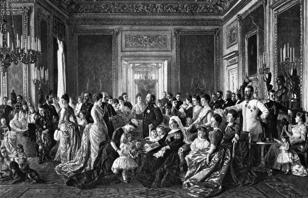 Victoria of England Royal Family Painting Print by Laurits Tuxen