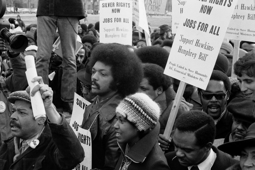 Reverend Jesse Jackson's March for Jobs Poster Print