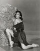 Cyd Charisse Photo Print - Leaning on Carved Stone