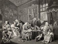 Marriage A La Mode: The Contract Fine Art Print by Hogarth