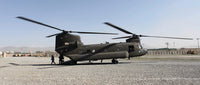 US Army CH-47 Chinook Helicopter in Afghanistan Fine Art Print by VWPics