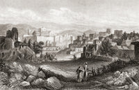 19th Century Print of Bethlehem, Palestine - Fine Art Poster Print