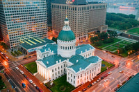 Elevated View of Old St. Louis Courthouse Fine Art Print by Panoramic Images