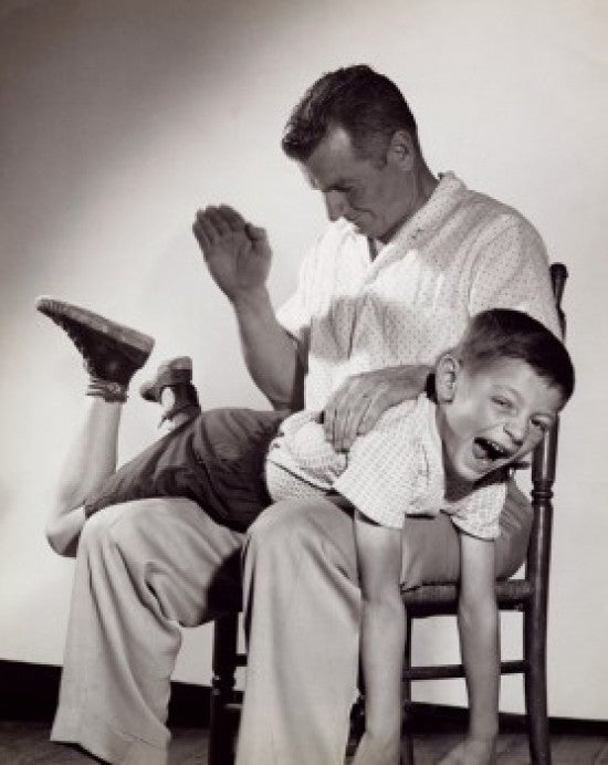 Father Spanking His Son Fine Art Print - Multiple Sizes Available
